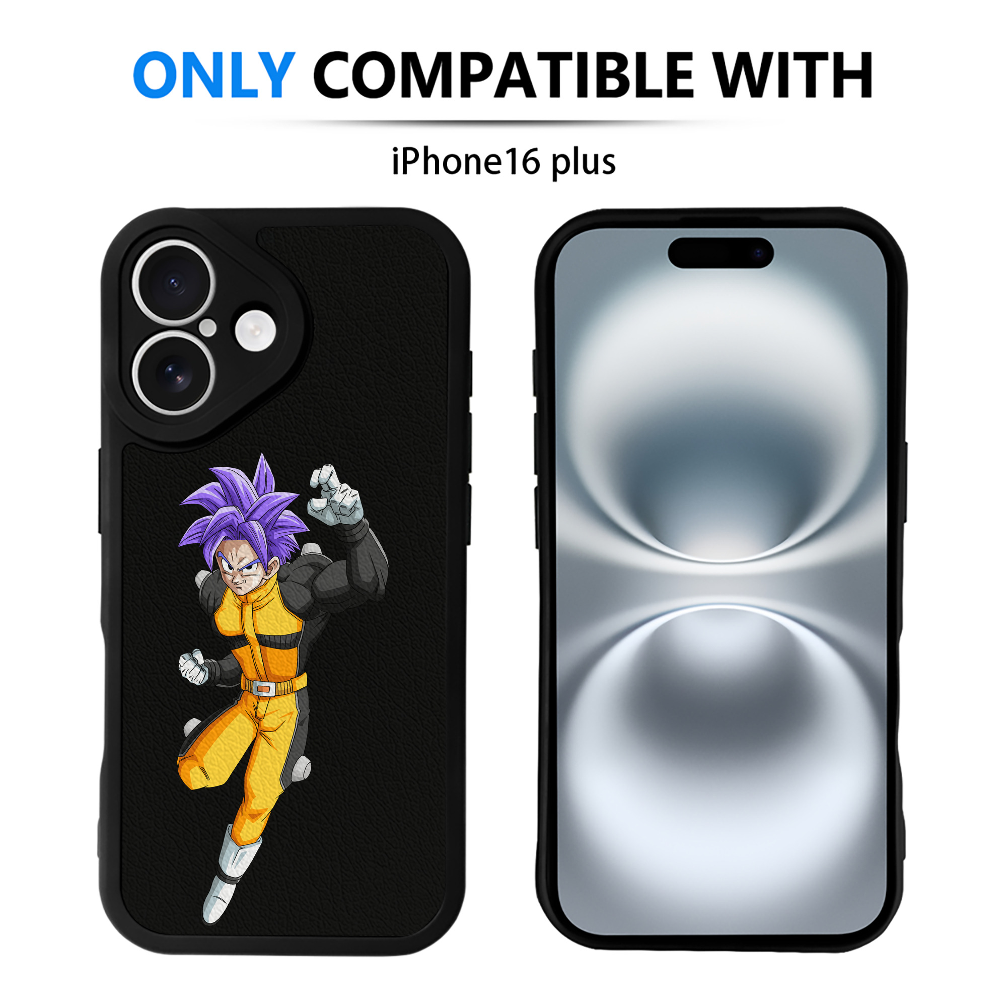 （画像用） ドラゴンボール DRAGON BALL 【iPhone 16シリーズ対応】シリコンスマホケース（レザー調） 材質：シリコン